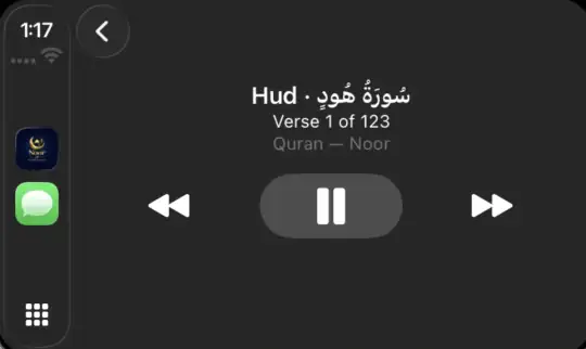 CarPlay now playing